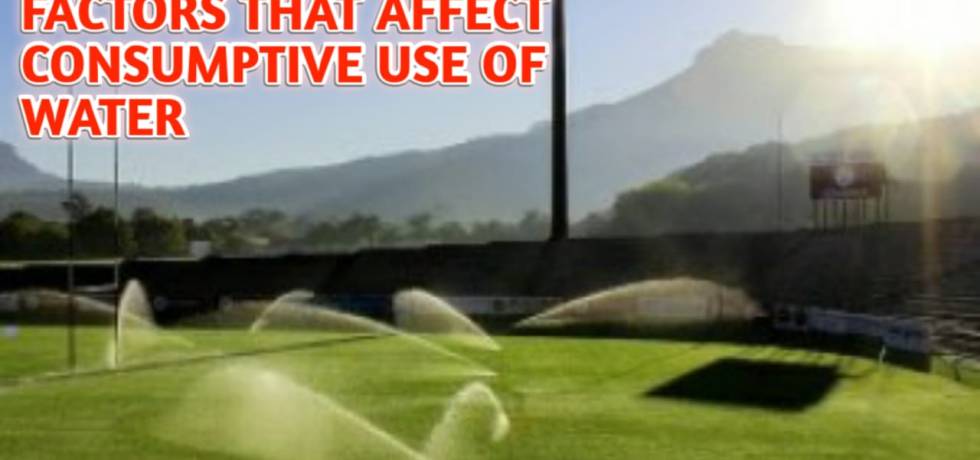 factors affect consumptive use of water