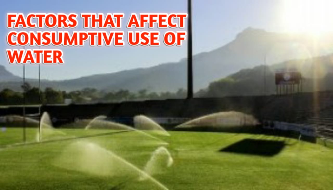 factors affect consumptive use of water