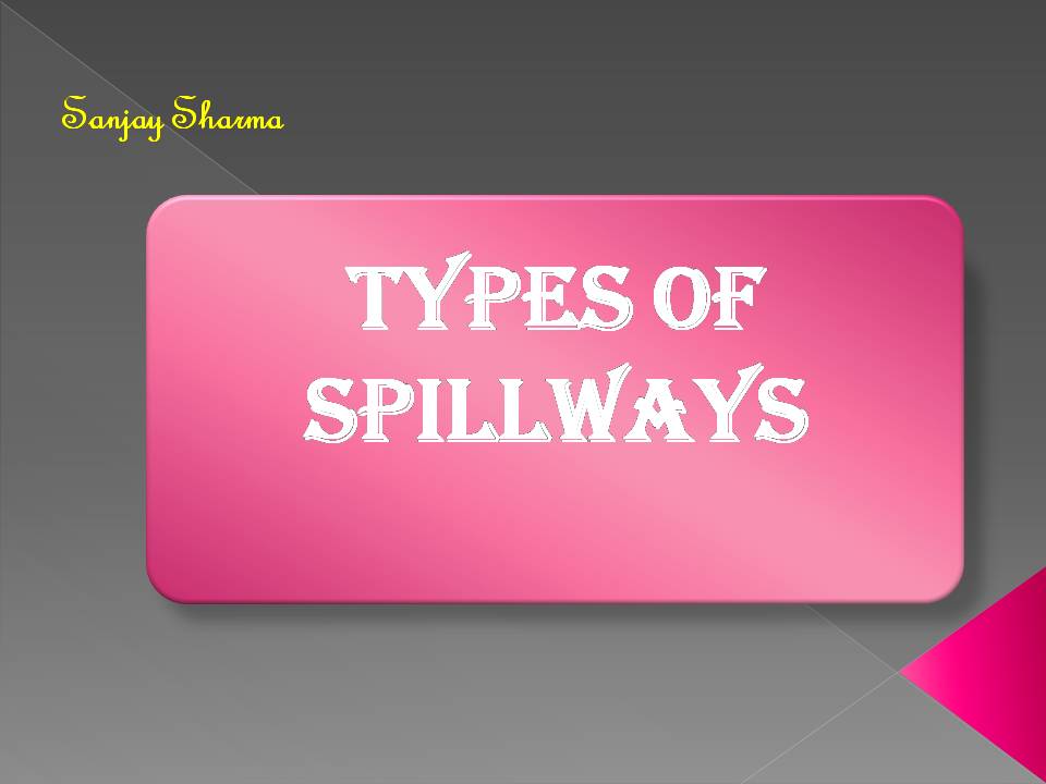 TYPES OF SPILLWAYS