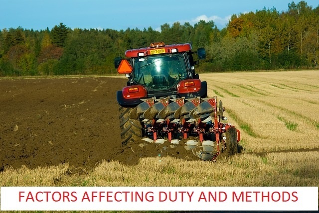 FACTORS AFFECTING DUTY AND METHODS