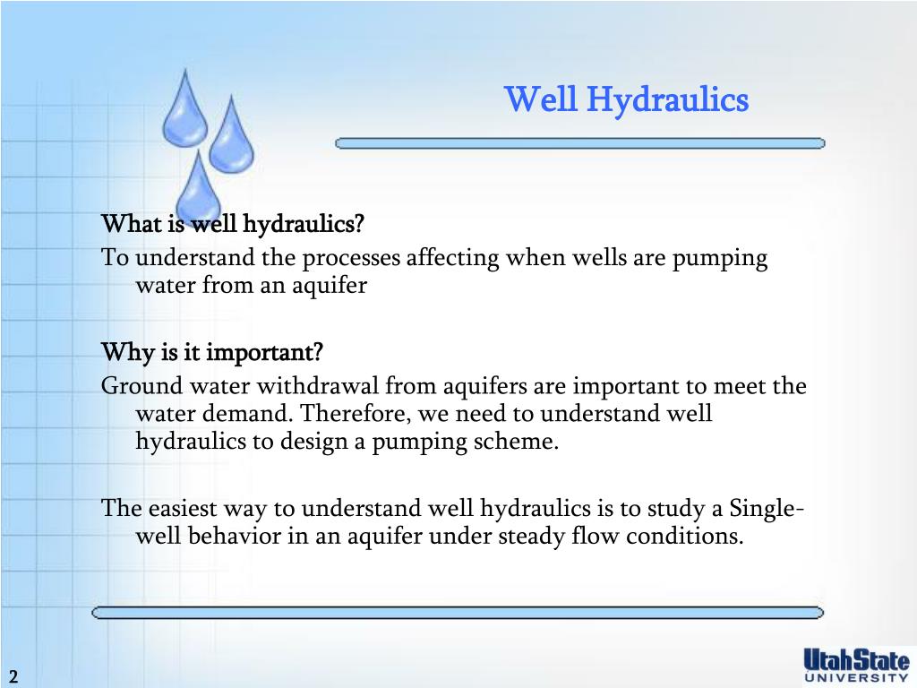 Well Hydraulics