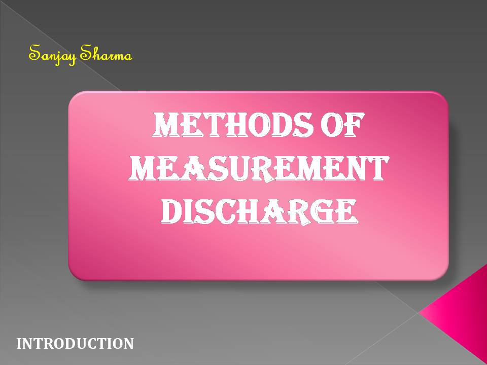 Measurement of Discharge